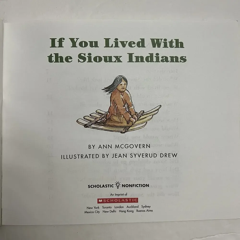 If You Lived With the Cherokee and If You Lived with the Sioux Indians Set of 2